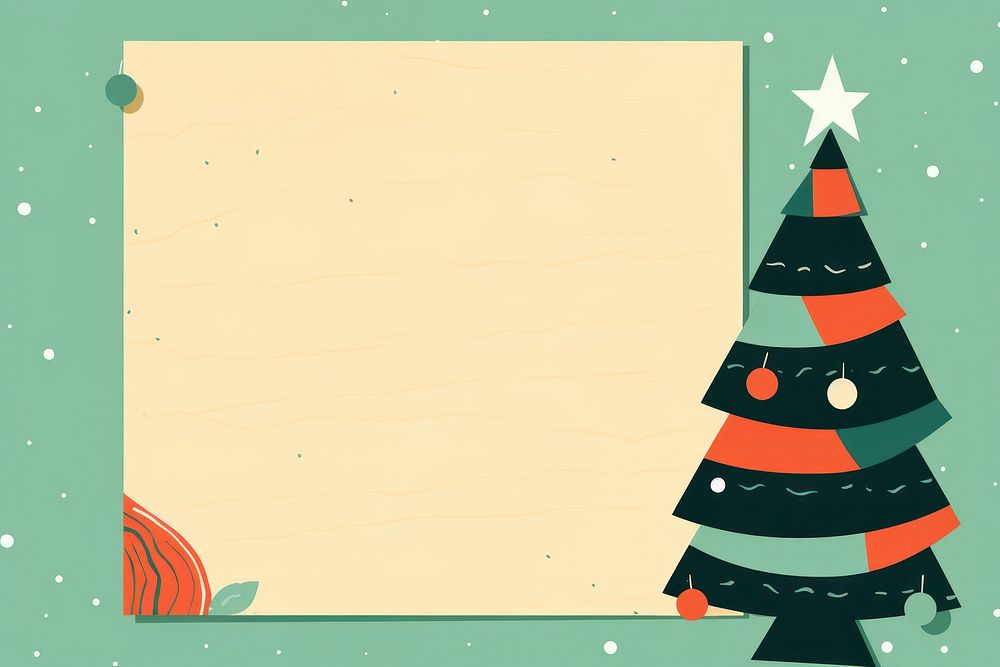 Cute christmas paper tree. AI generated Image by rawpixel.