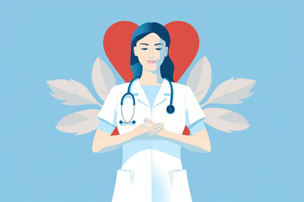 Nurse doctor adult spirituality. AI generated Image by rawpixel.