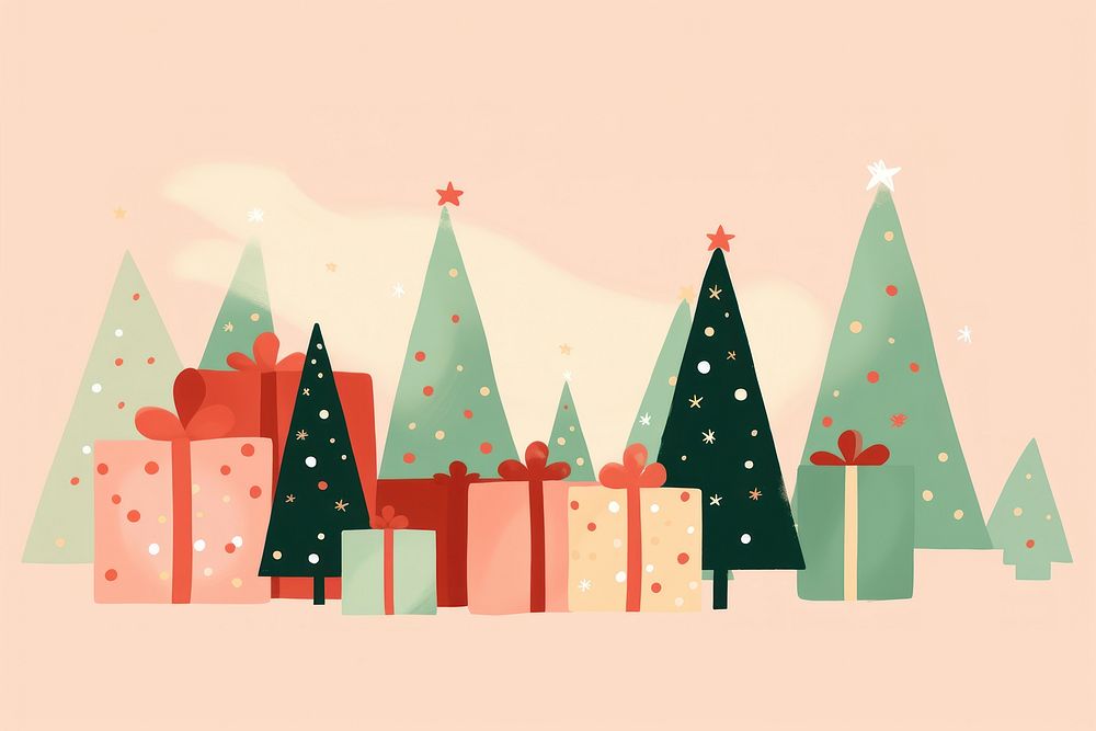 Cute christmas tree christmas tree. AI generated Image by rawpixel.