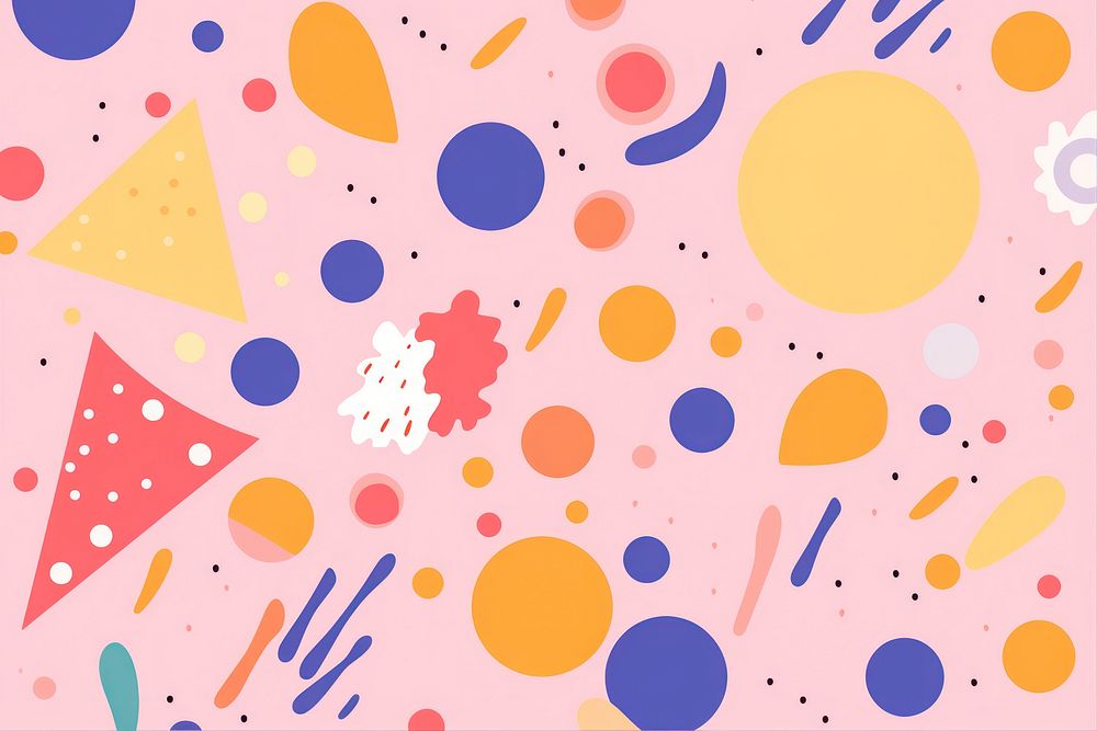 Cute backgrounds abstract confetti. AI generated Image by rawpixel.