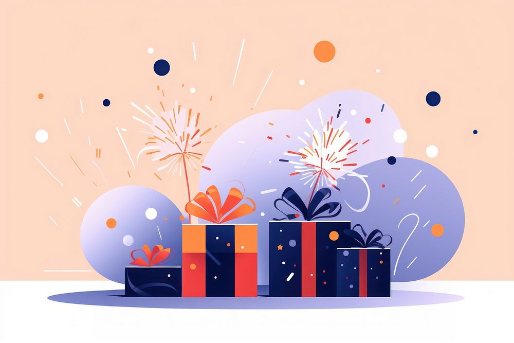 Cute fireworks outdoors present. AI generated Image by rawpixel.