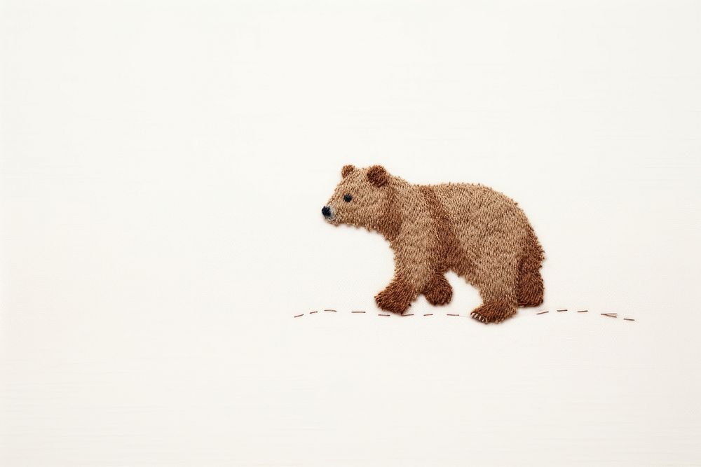 Bear walking wildlife mammal animal. AI generated Image by rawpixel.