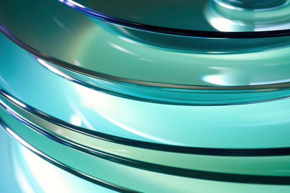 Shiny plates shape light green. AI generated Image by rawpixel.