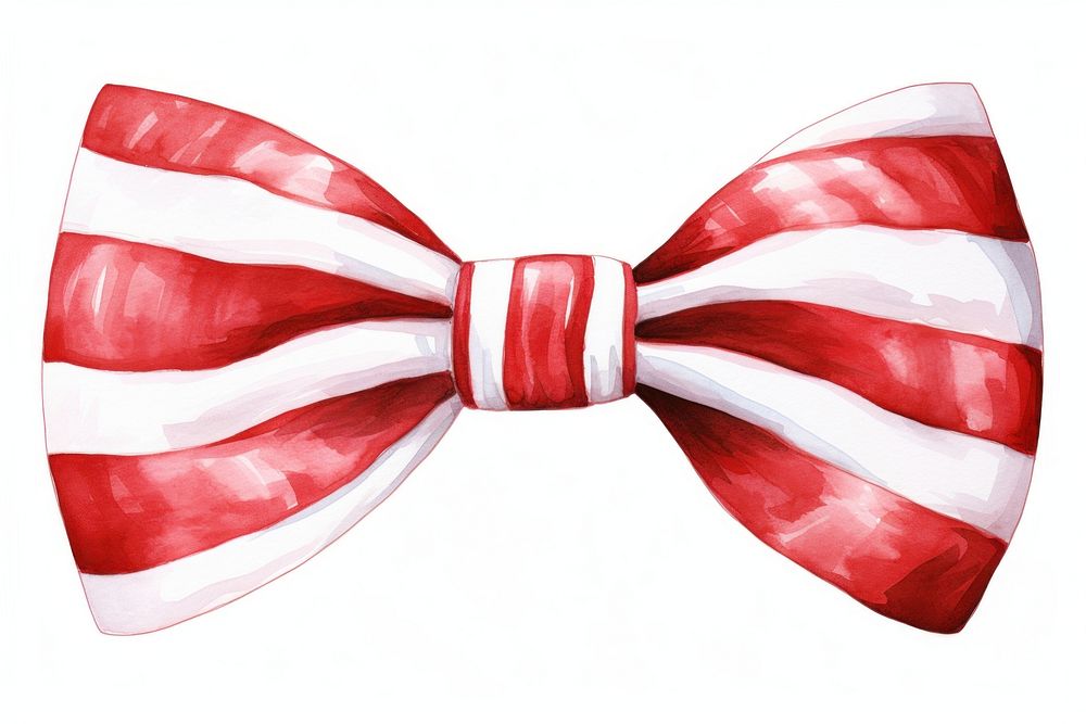A stripe red-white bow tie accessories accessory striped. AI generated Image by rawpixel.