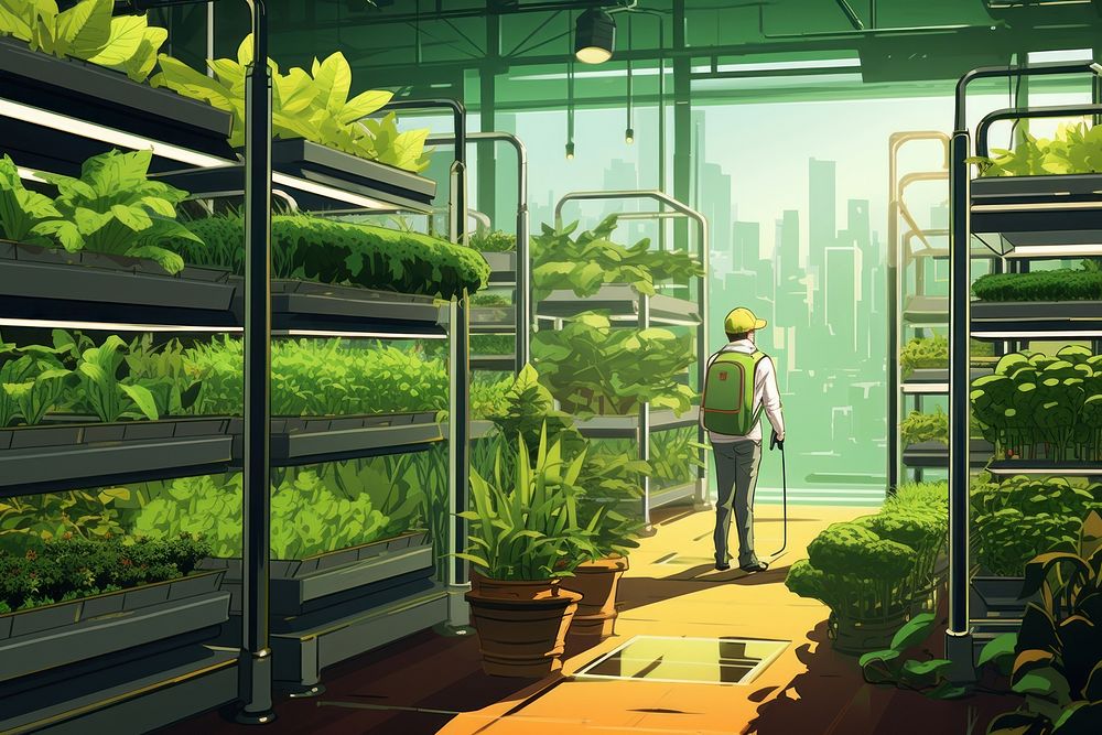 Agriculture gardening indoors plant. AI generated Image by rawpixel.