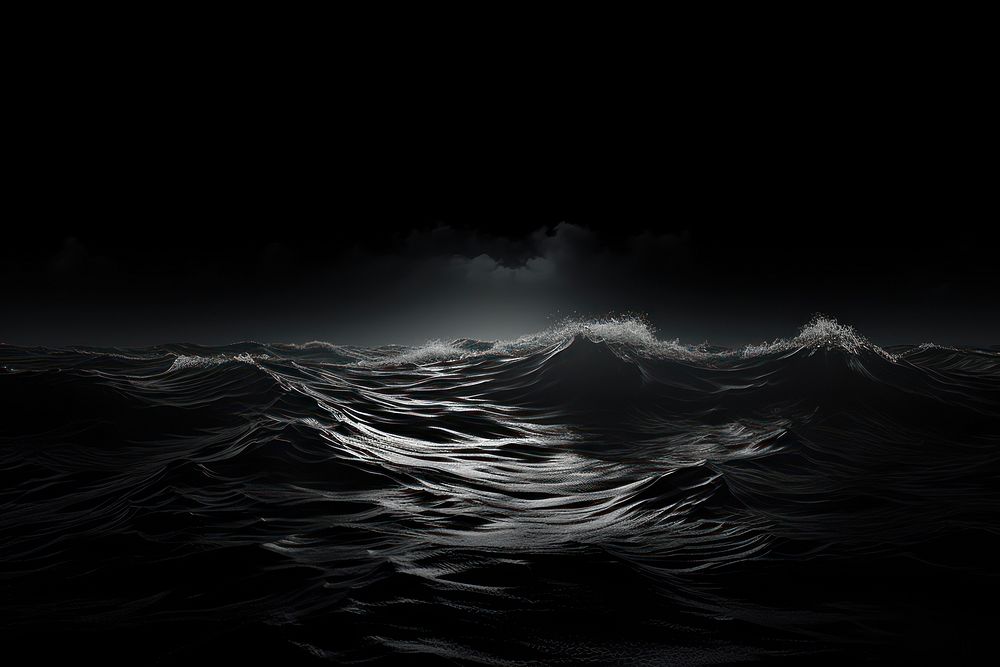 An ocean nature black sea. AI generated Image by rawpixel.