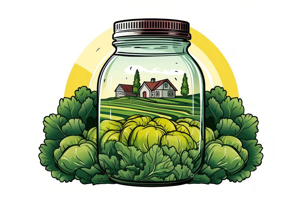 Agriculture jar vegetable organic. AI generated Image by rawpixel.