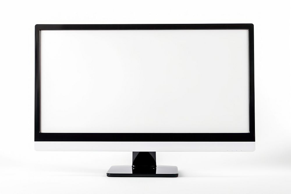 Monitor computer television screen white. AI generated Image by rawpixel.