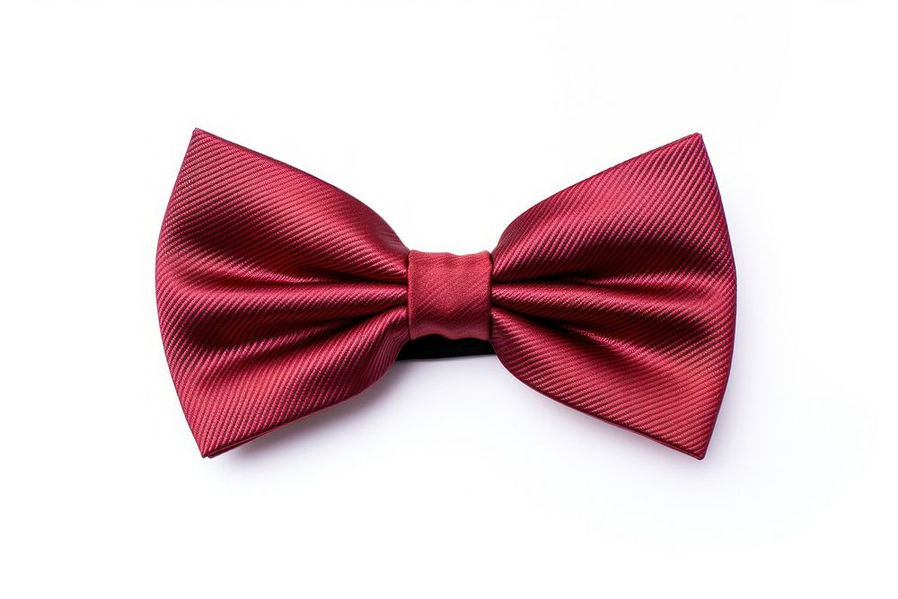 A crimson bow tie white background celebration accessories. AI generated Image by rawpixel.