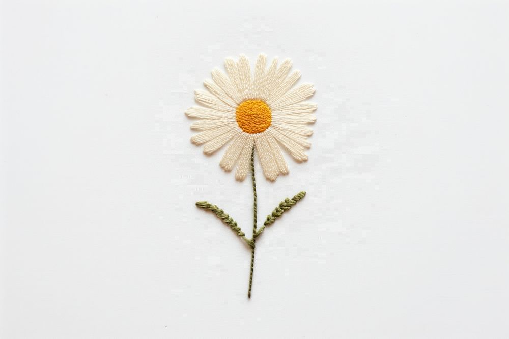 Daisy daisy embroidery pattern. AI generated Image by rawpixel.