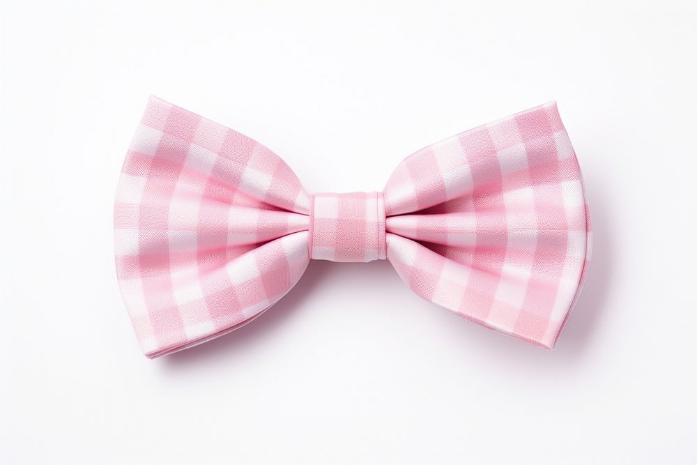 A pink bow tie white white background accessories. AI generated Image by rawpixel.