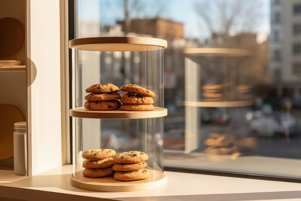 Cookie window bread food. AI generated Image by rawpixel.