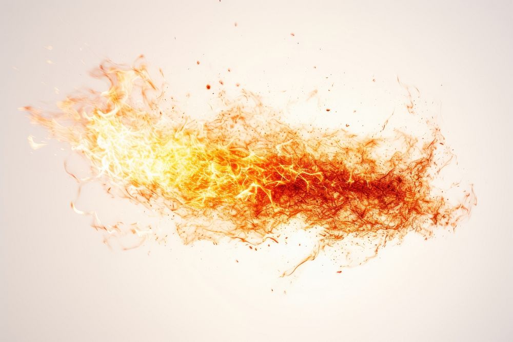 A spark fire backgrounds sparks white background. AI generated Image by rawpixel.