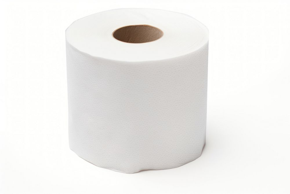 Toilet paper toilet white white background. AI generated Image by rawpixel.