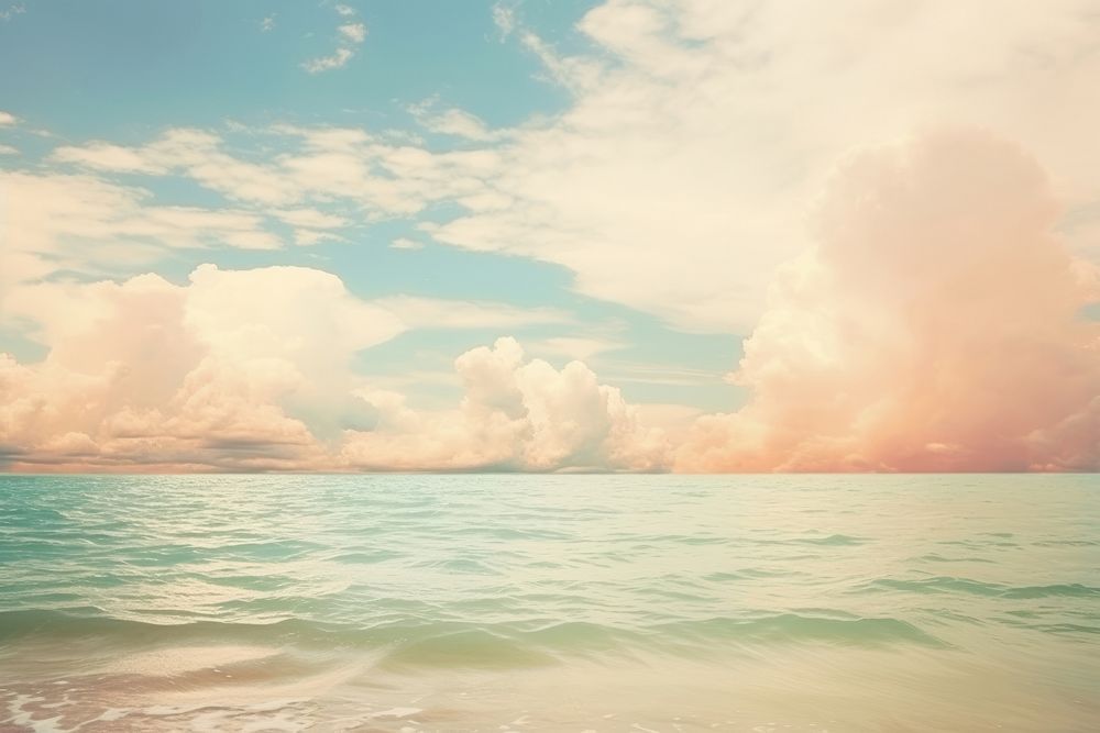 Clouds over the sea landscape seascape outdoors. AI generated Image by rawpixel.