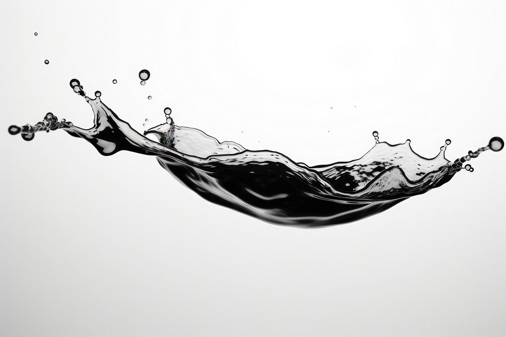 Ink drop falling black water. AI generated Image by rawpixel.