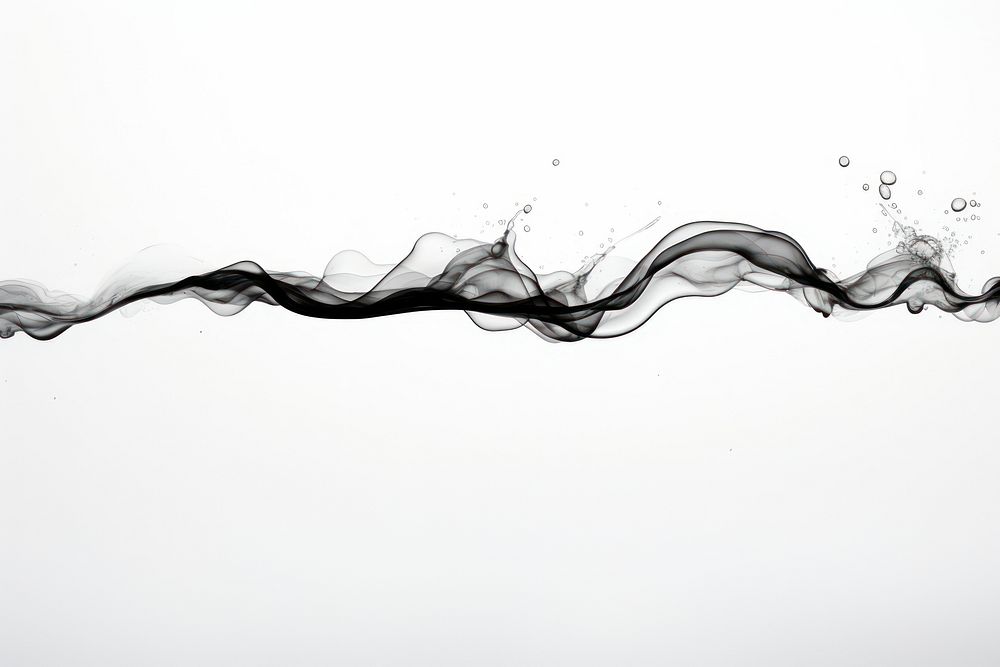 Ink in clear water backgrounds black white. AI generated Image by rawpixel.
