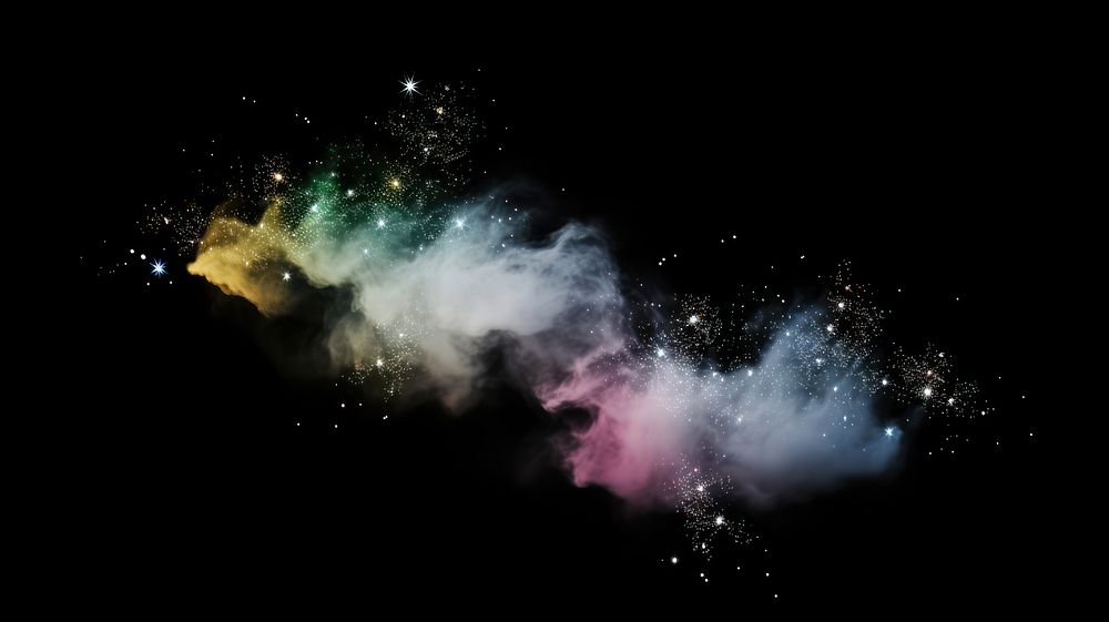Small white fog astronomy nebula galaxy. AI generated Image by rawpixel.