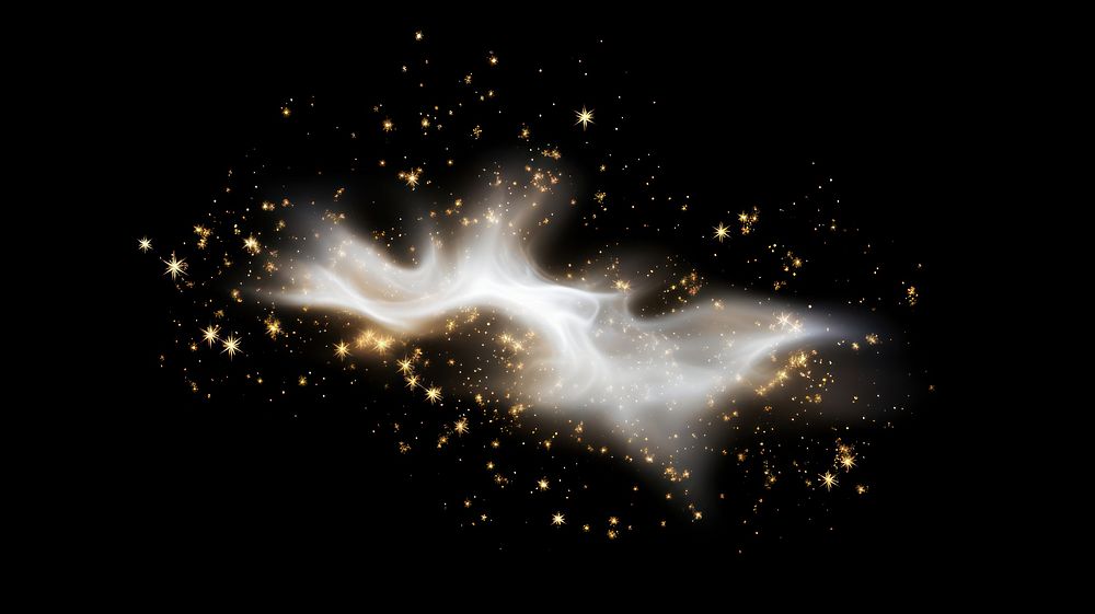 Small white fog astronomy universe galaxy. AI generated Image by rawpixel.