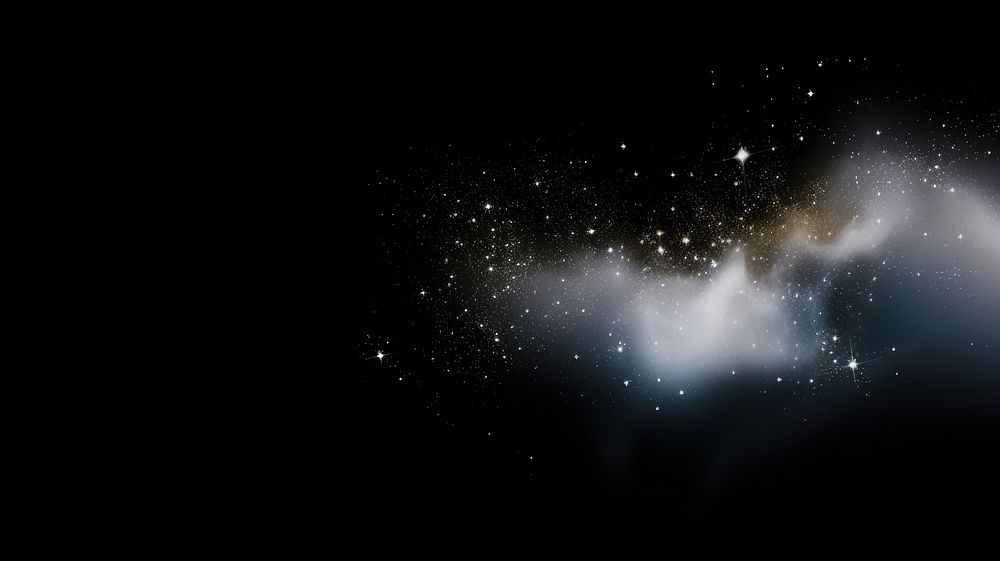 Small white fog astronomy galaxy night. AI generated Image by rawpixel.