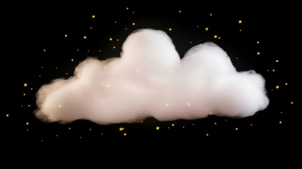 Small pastel light beige cloud fog astronomy nature night. AI generated Image by rawpixel.