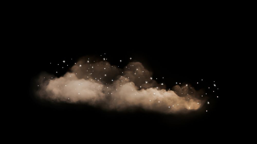 Small pastel light beige cloud fog astronomy fireworks outdoors. AI generated Image by rawpixel.