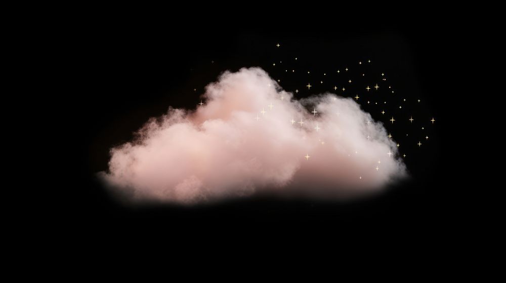 Small pastel light pink cloud fog astronomy outdoors nature. AI generated Image by rawpixel.