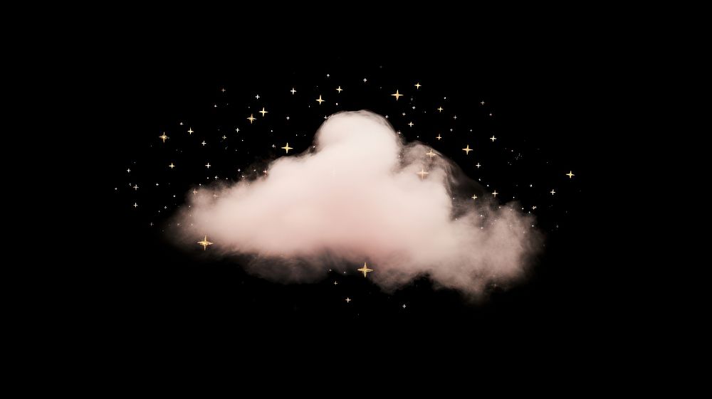 Small pastel light pink cloud fog astronomy fireworks outdoors. AI generated Image by rawpixel.