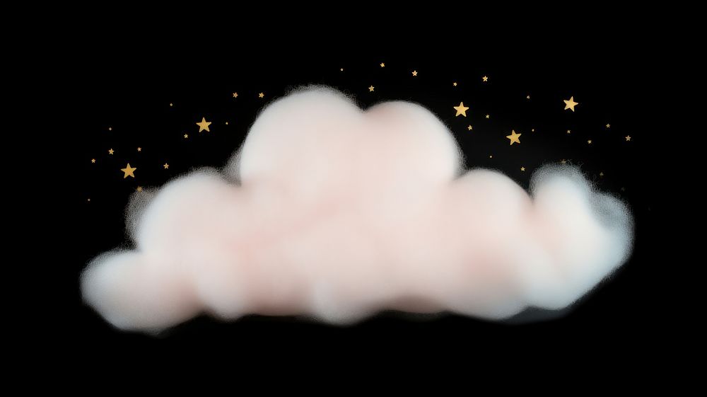 Small pastel pink cloud fog astronomy outdoors star. AI generated Image by rawpixel.