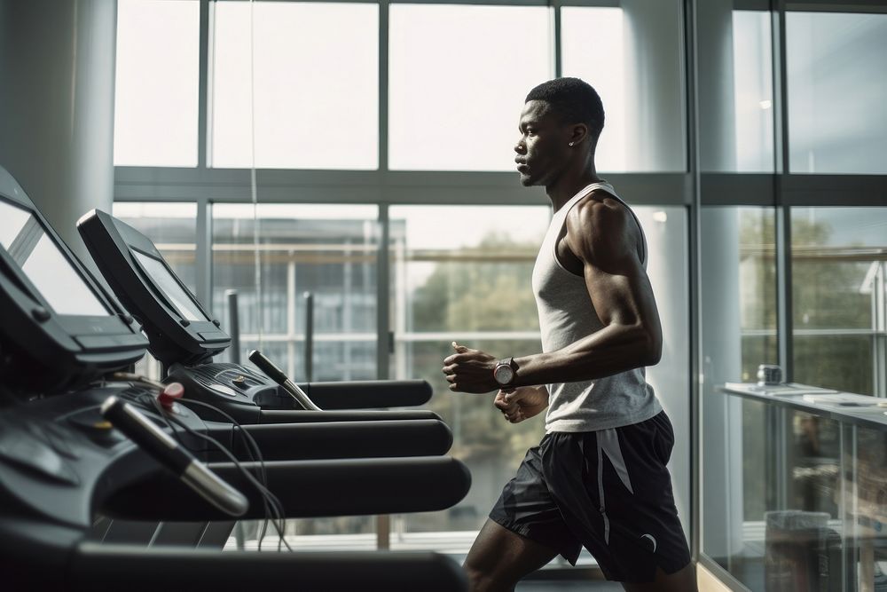 Working Treadmill treadmill gym sports. AI generated Image by rawpixel.