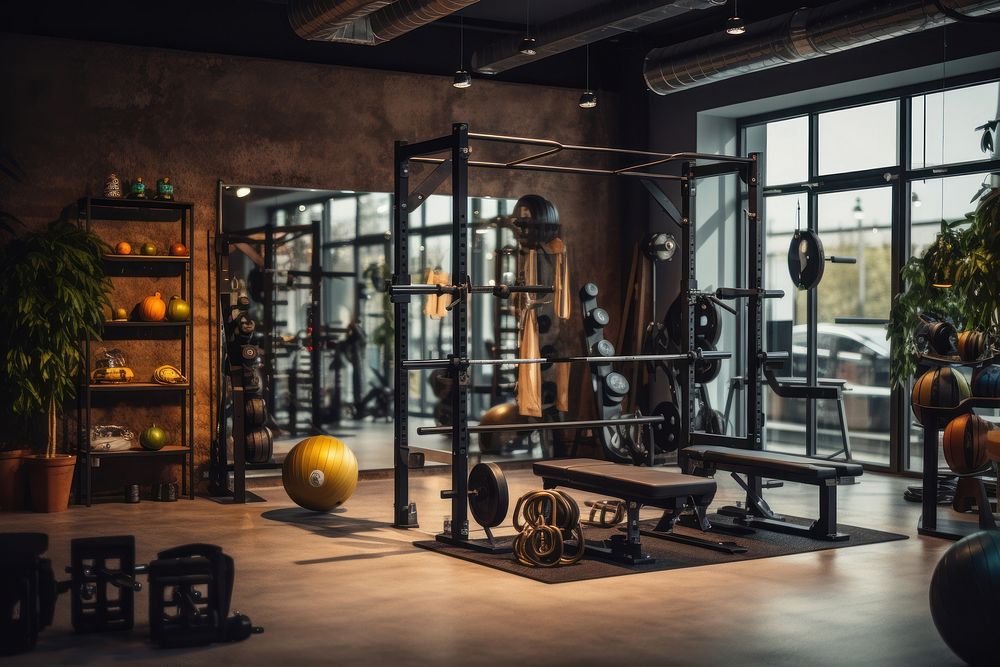 Show room quipment gym sports transportation. AI generated Image by rawpixel.