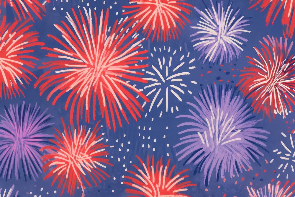 Firework pattern fireworks red backgrounds. AI generated Image by rawpixel.