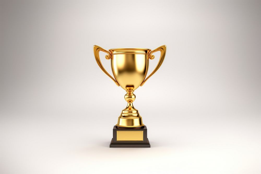 Reward trophy gold achievement. AI generated Image by rawpixel.