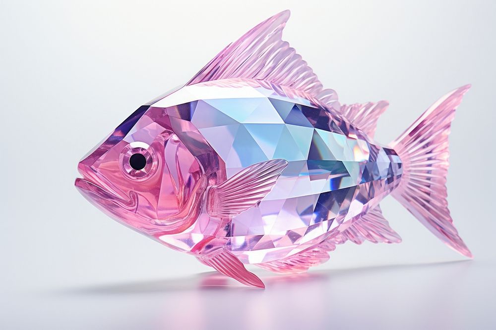 Fish gemstone crystal animal. AI generated Image by rawpixel.