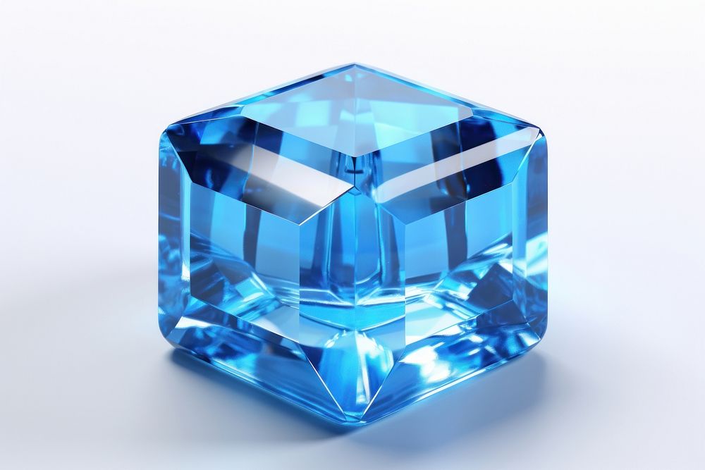 Square gemstone jewelry diamond. AI generated Image by rawpixel.