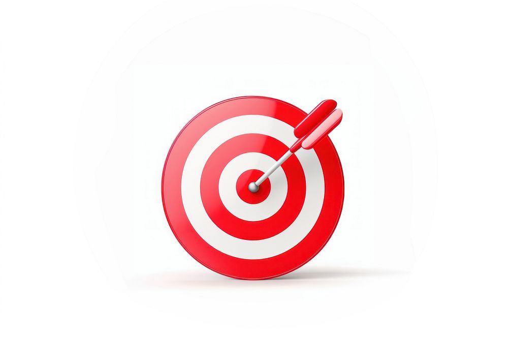 Target darts white background accuracy. AI generated Image by rawpixel.