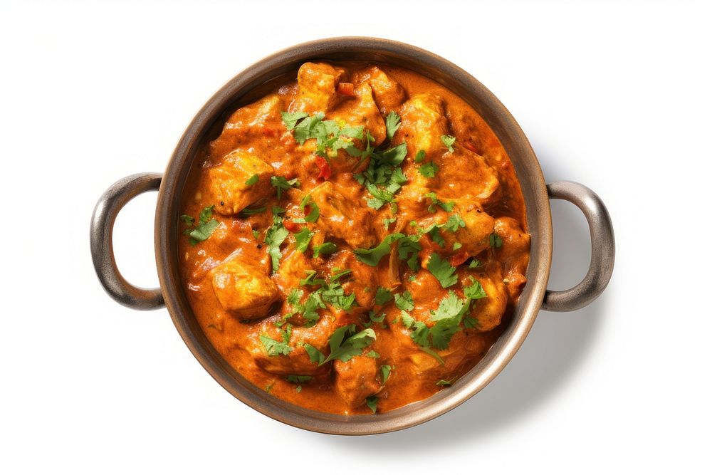 Indian butter chicken curry food meat meal. AI generated Image by rawpixel.