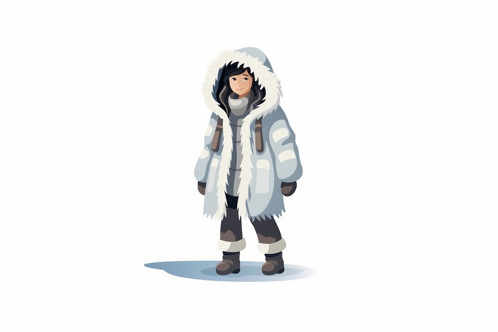 Antarctica jacket white coat. AI generated Image by rawpixel.