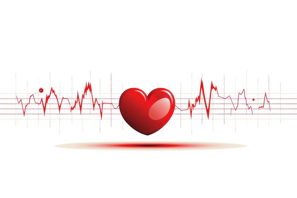 Heart rate technology diagram circle. AI generated Image by rawpixel.