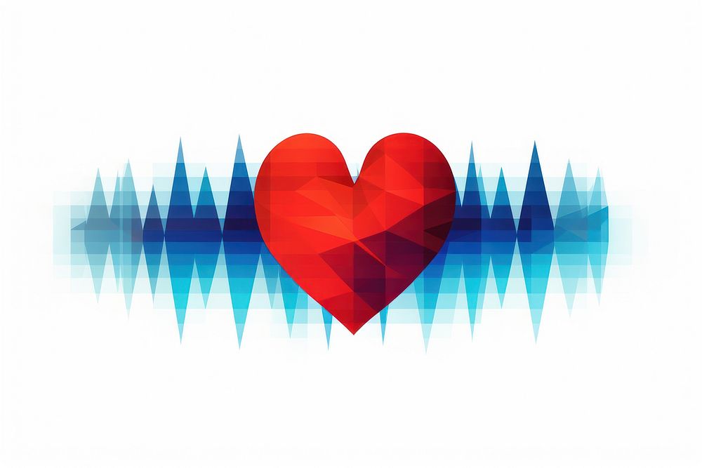 Heart rate white background technology dynamite. AI generated Image by rawpixel.
