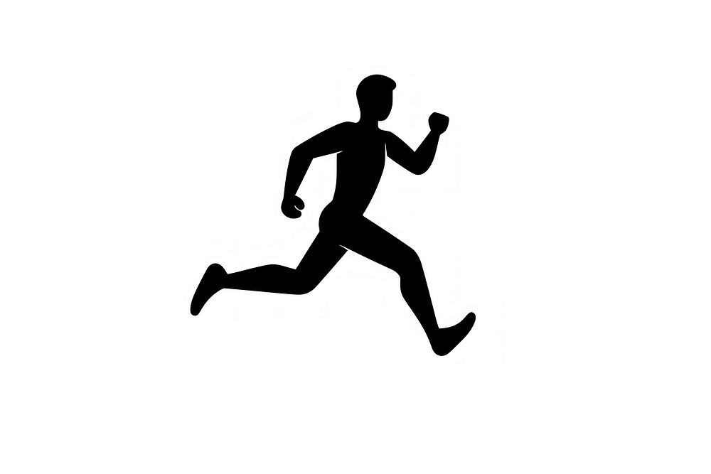 Workout running silhouette jogging. AI generated Image by rawpixel.