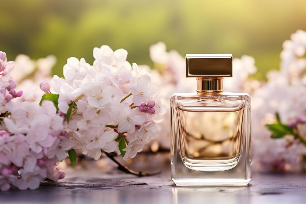 Luxurious perfume bottle backdrop blooming | Premium Photo - rawpixel