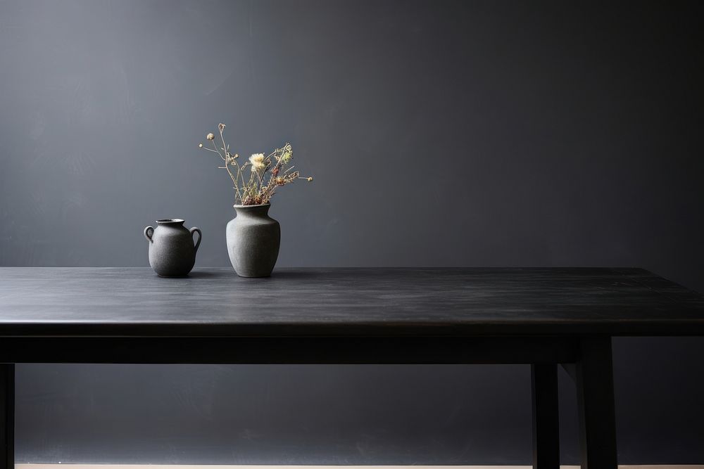 Table furniture flower houseplant. AI generated Image by rawpixel.
