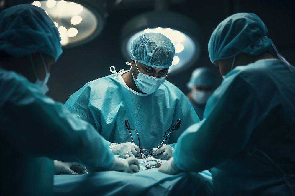 Surgeons hospital surgery doctor. AI generated Image by rawpixel.