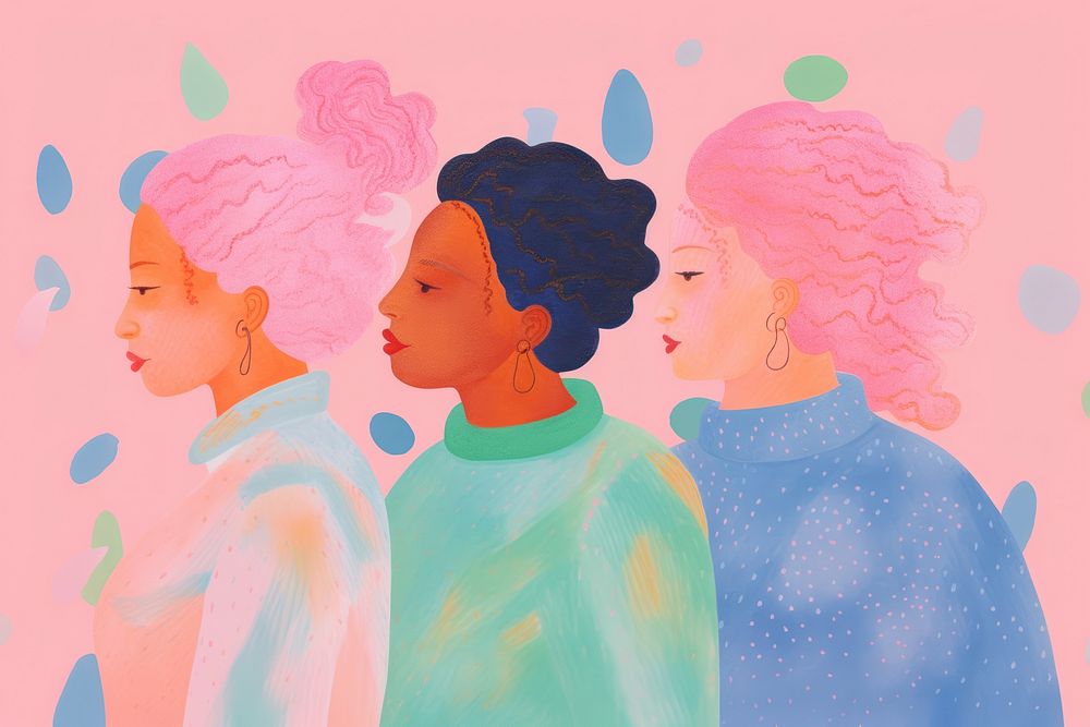 Diverse women drawing art painting. AI generated Image by rawpixel.