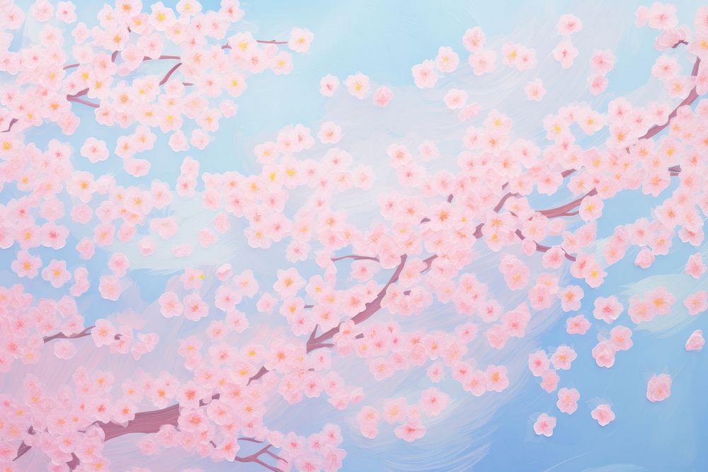 Cherry blossom backgrounds flower plant. AI generated Image by rawpixel.