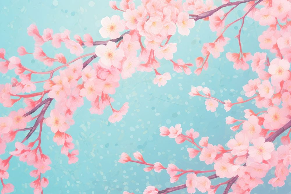 Cherry blossom backgrounds outdoors flower. AI generated Image by rawpixel.