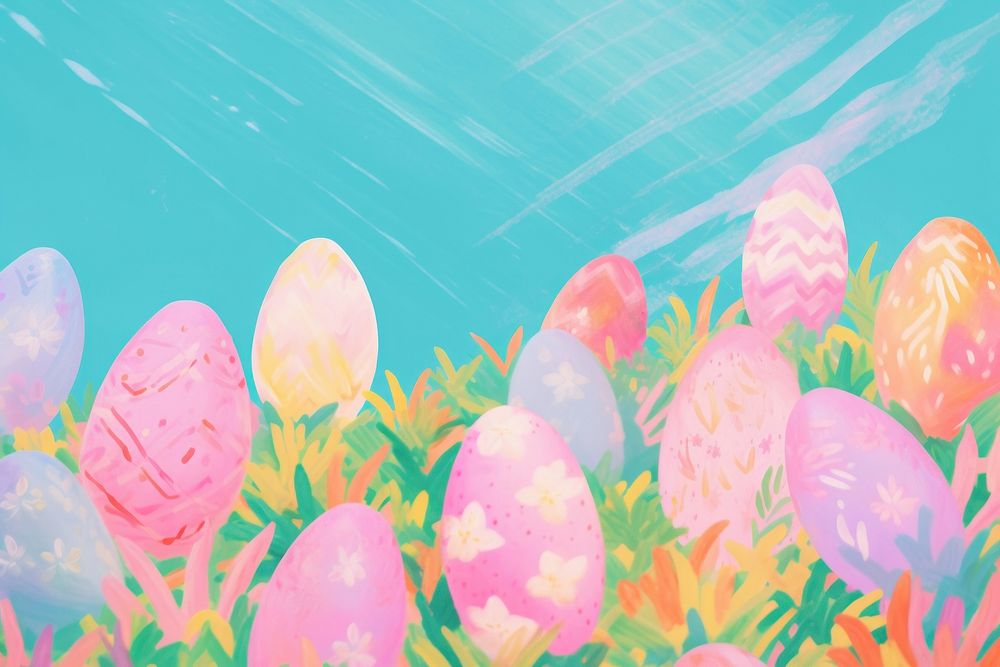 Easter eggs backgrounds outdoors celebration. AI generated Image by rawpixel.