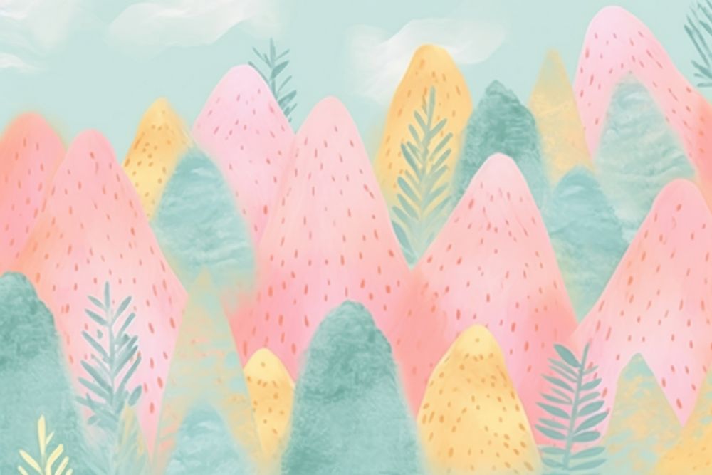Summer forest backgrounds outdoors drawing. AI generated Image by rawpixel.
