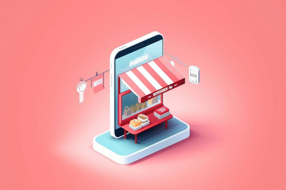 Simple mobile phone online shopping transportation portability technology. AI generated Image by rawpixel.